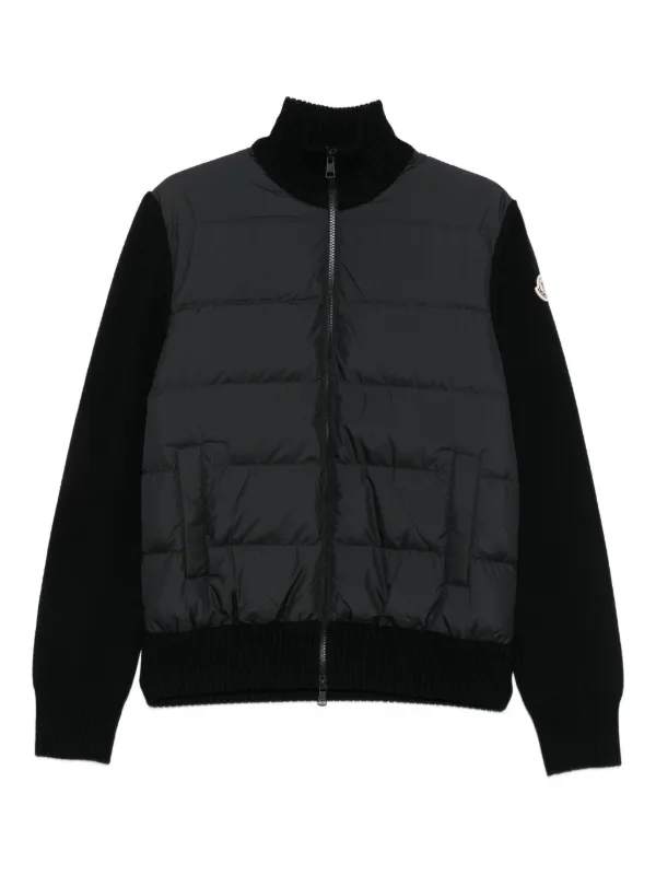 MONCLER 黒 セーター キルティング Moncler キルティング ジャケット | ブラック | FARFETCH JP