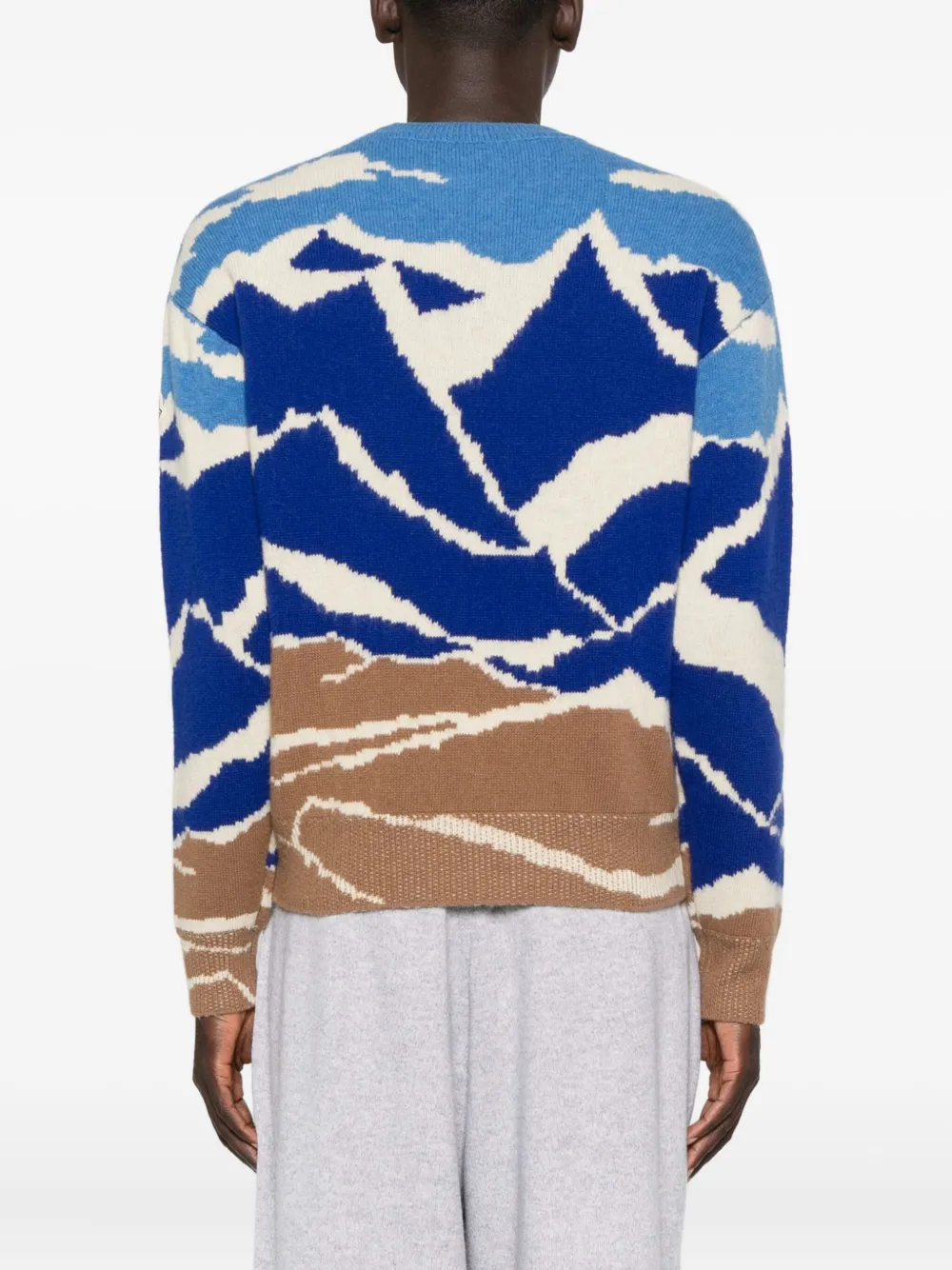 Moncler Virgin Wool Sweater In Blue