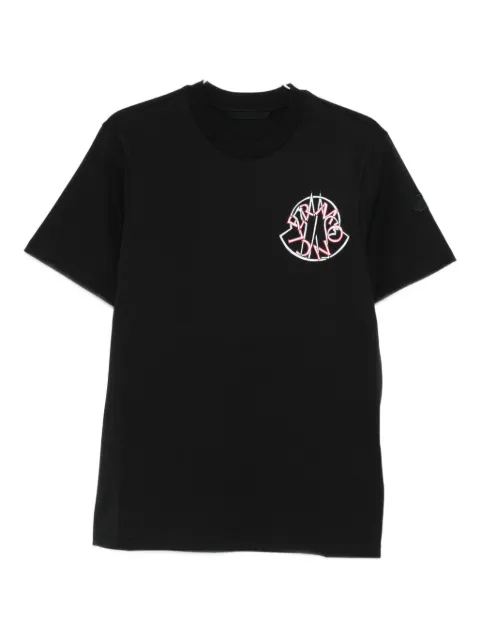 Moncler playera con detalles del logo