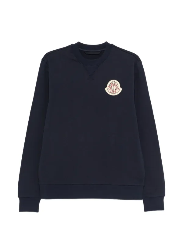 Moncler ロゴ スウェットシャツ | ブルー | FARFETCH JP