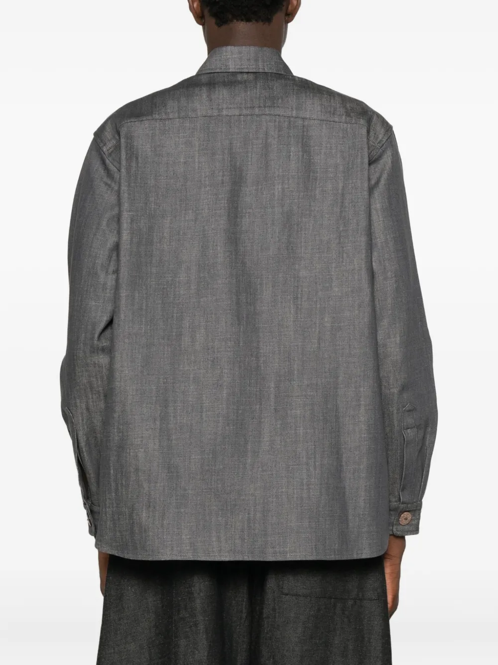 Nomoli-Print Denim Shirt