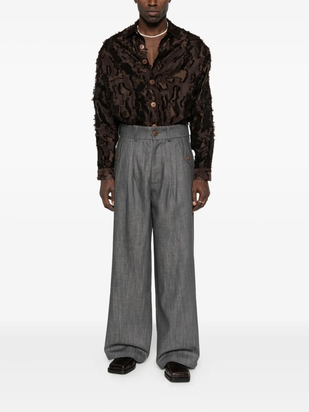 Labrum London frayed camo shirt | Image 2