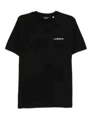 Burberry Camiseta De Algodão Com Bordado EKD | Preto | FARFETCH BR