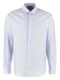 THE (Alphabet) striped cotton shirt - Blue
