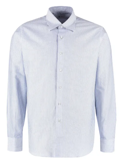 THE (Alphabet) striped cotton shirt
