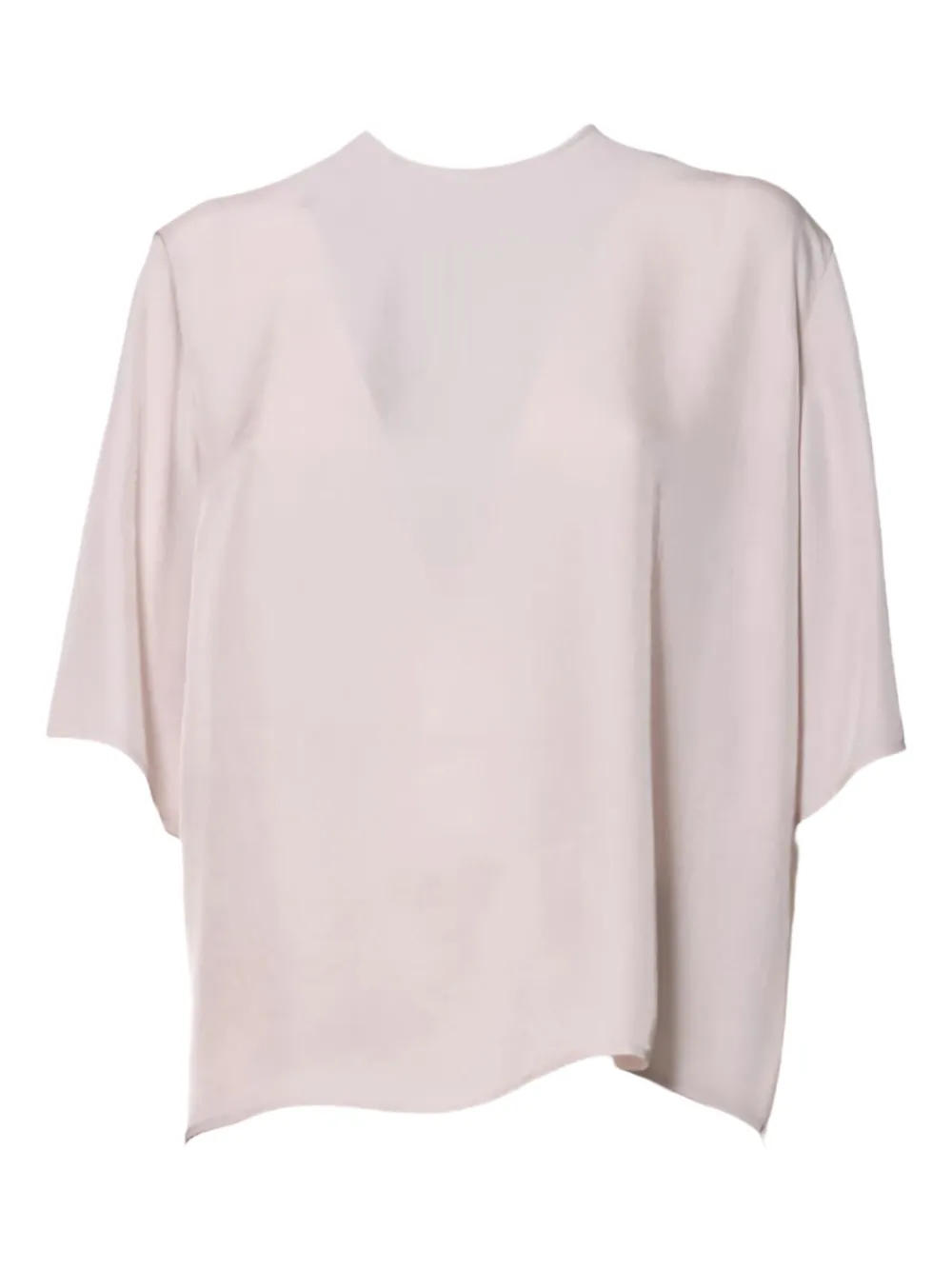 Covert open-back blouse | Pink | Image 1