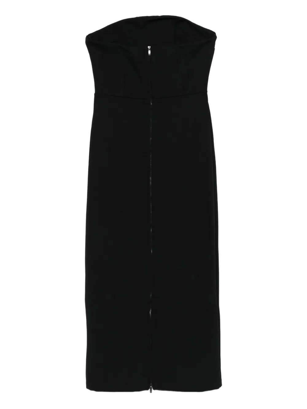 David Koma Strapless maxi-jurk - Zwart