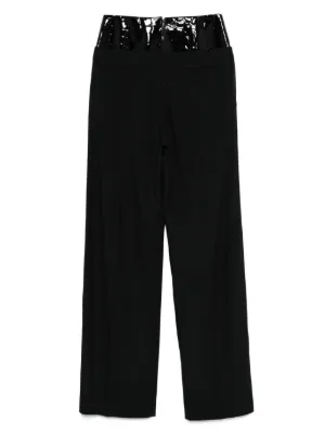 パンツ DAVID KOMA Satin cargo pants Black David Koma Black Satin cargo pants for Women Online USA at