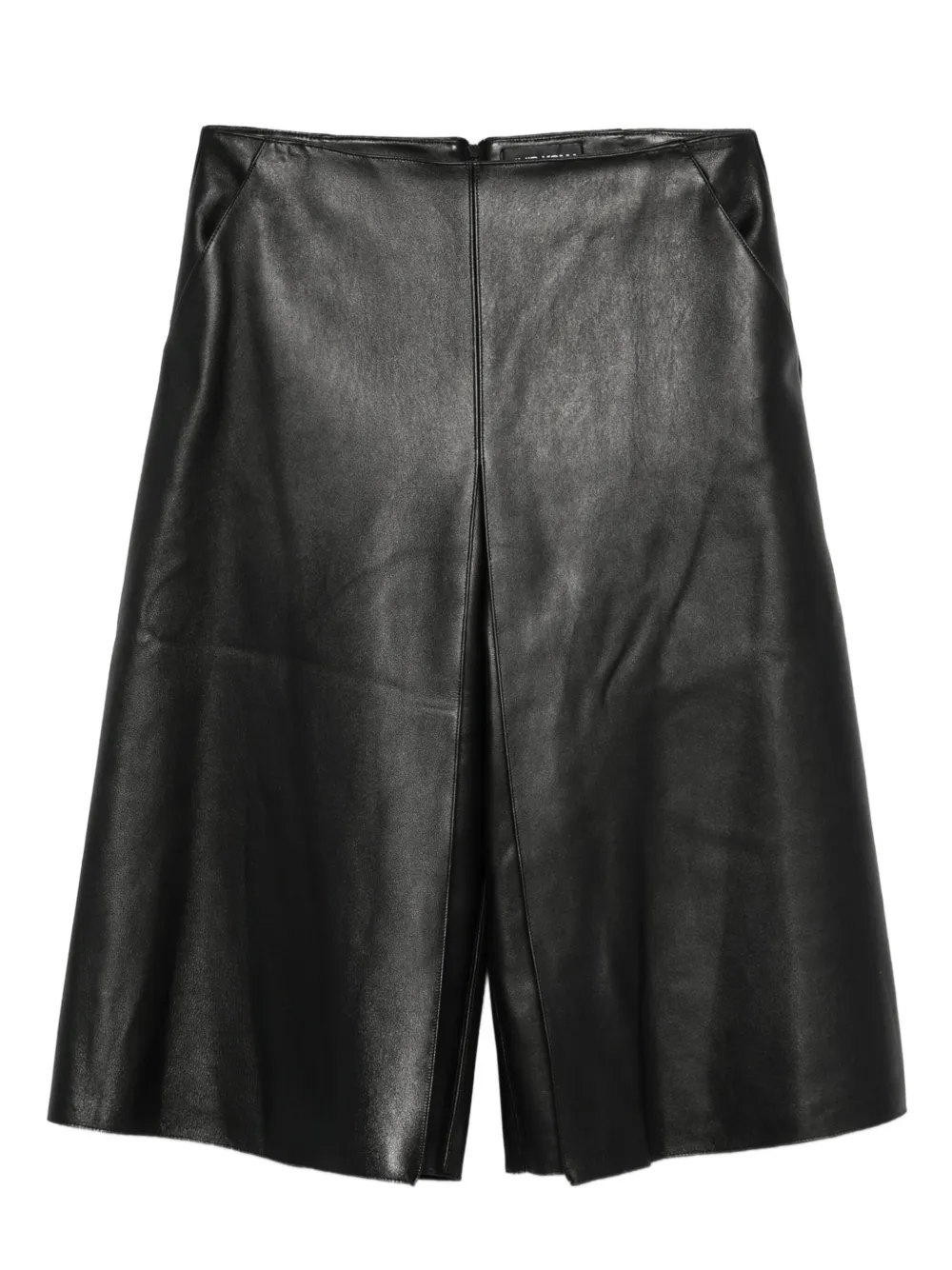 David Koma Leren culotte Zwart