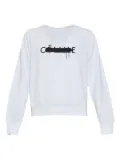 Black Score Cèline Cross sweatshirt - White