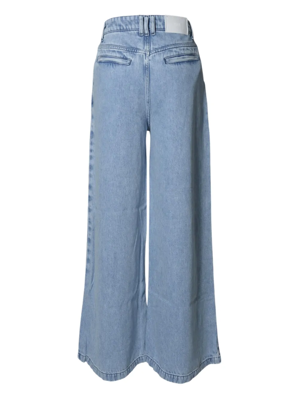 SOLOTRE pleated wide-leg jeans - Blauw