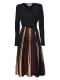DVF Diane von Furstenberg v-neck dress - Brown