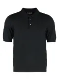 THE (Alphabet) cotton polo shirt - Black