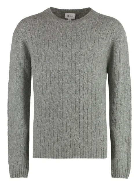THE (Alphabet) cable-knit sweater