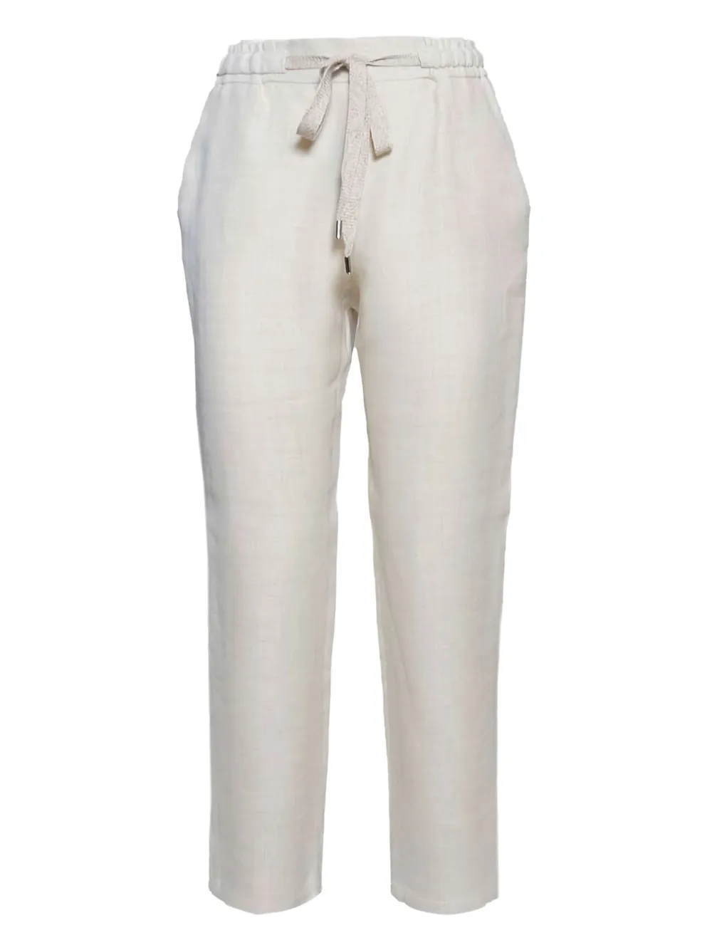 Barba drawstring-waist trousers | White | Image 1