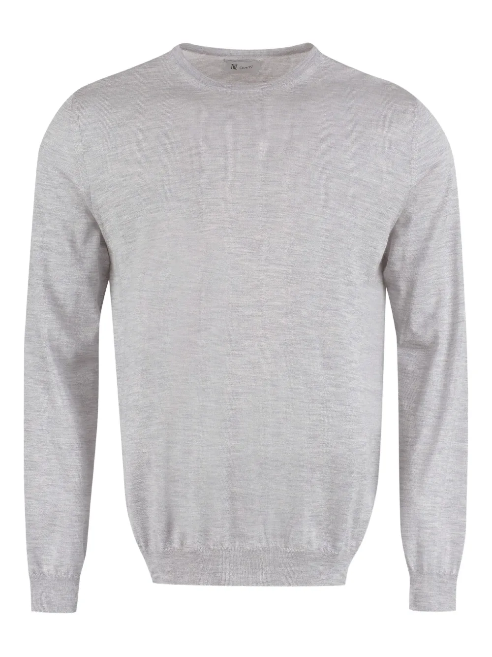fine knit crew-neck sweater