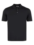THE (Alphabet) cotton polo shirt - Black