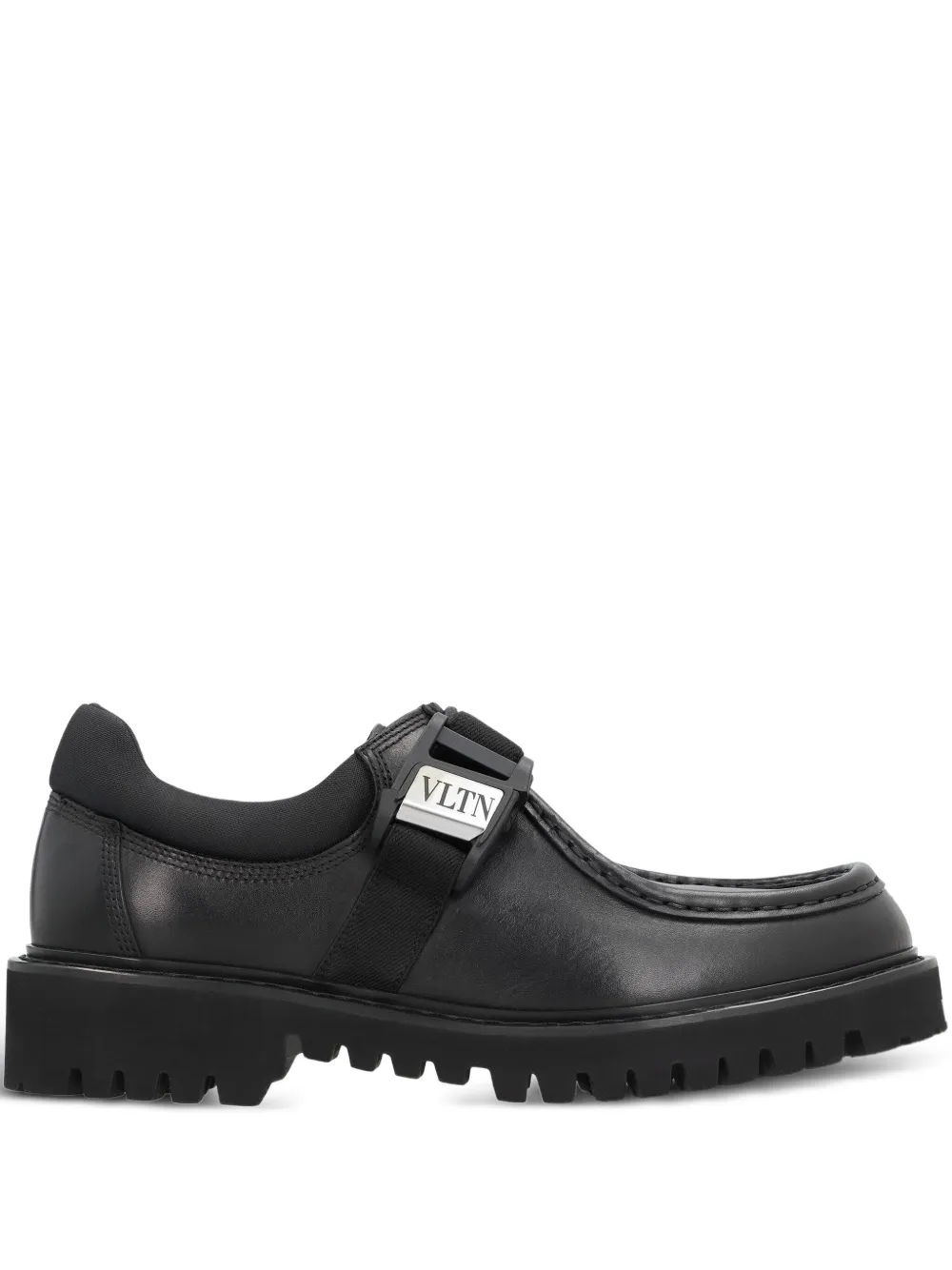 Valentino Garavani buckle-strap leather monk shoes - ブラック Valentino Garavani buckle-strap leather monk shoes - ブラック