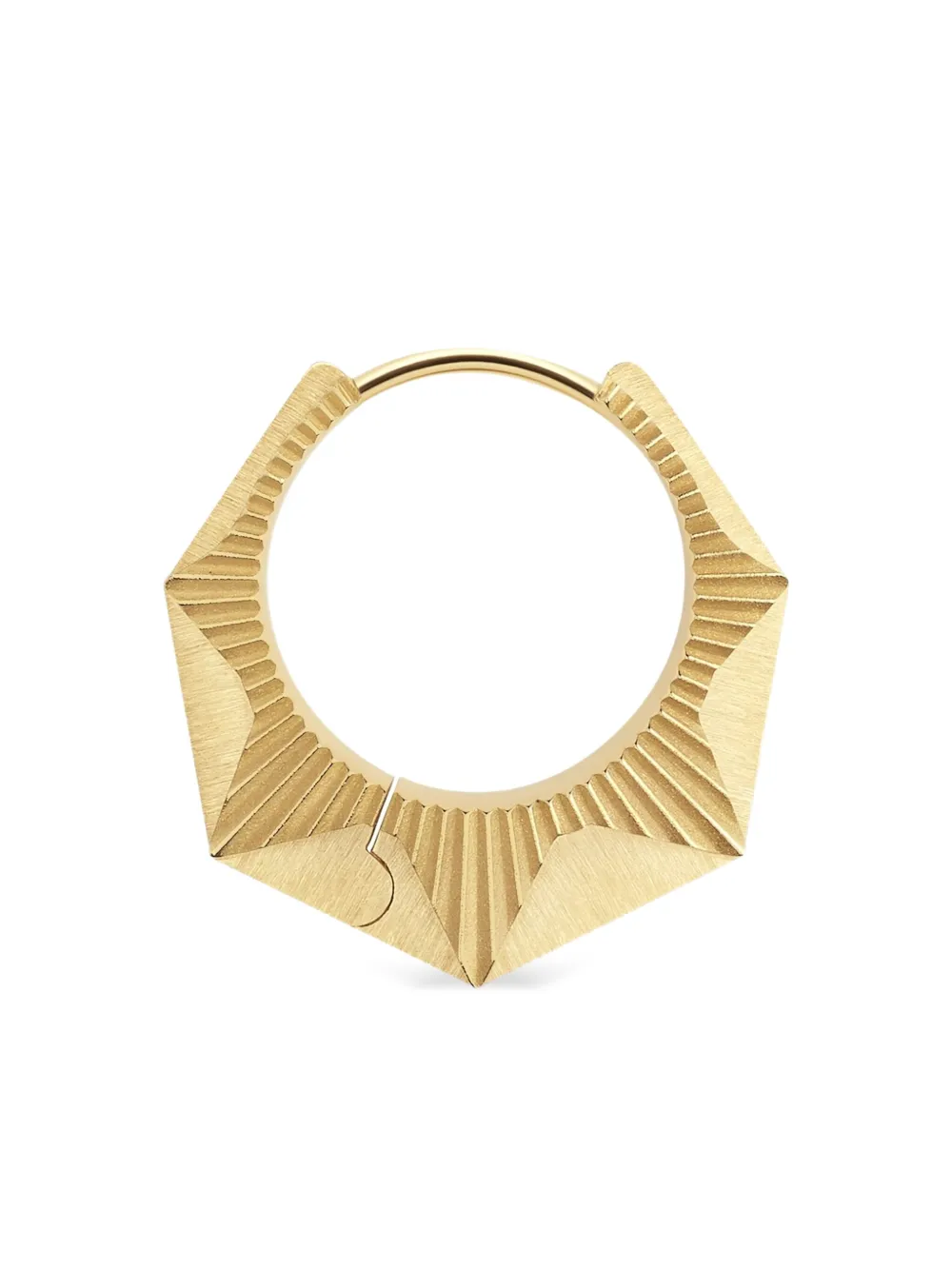 Marie Lichtenberg 18K gold geometric hoop earring | Gold | Image 1