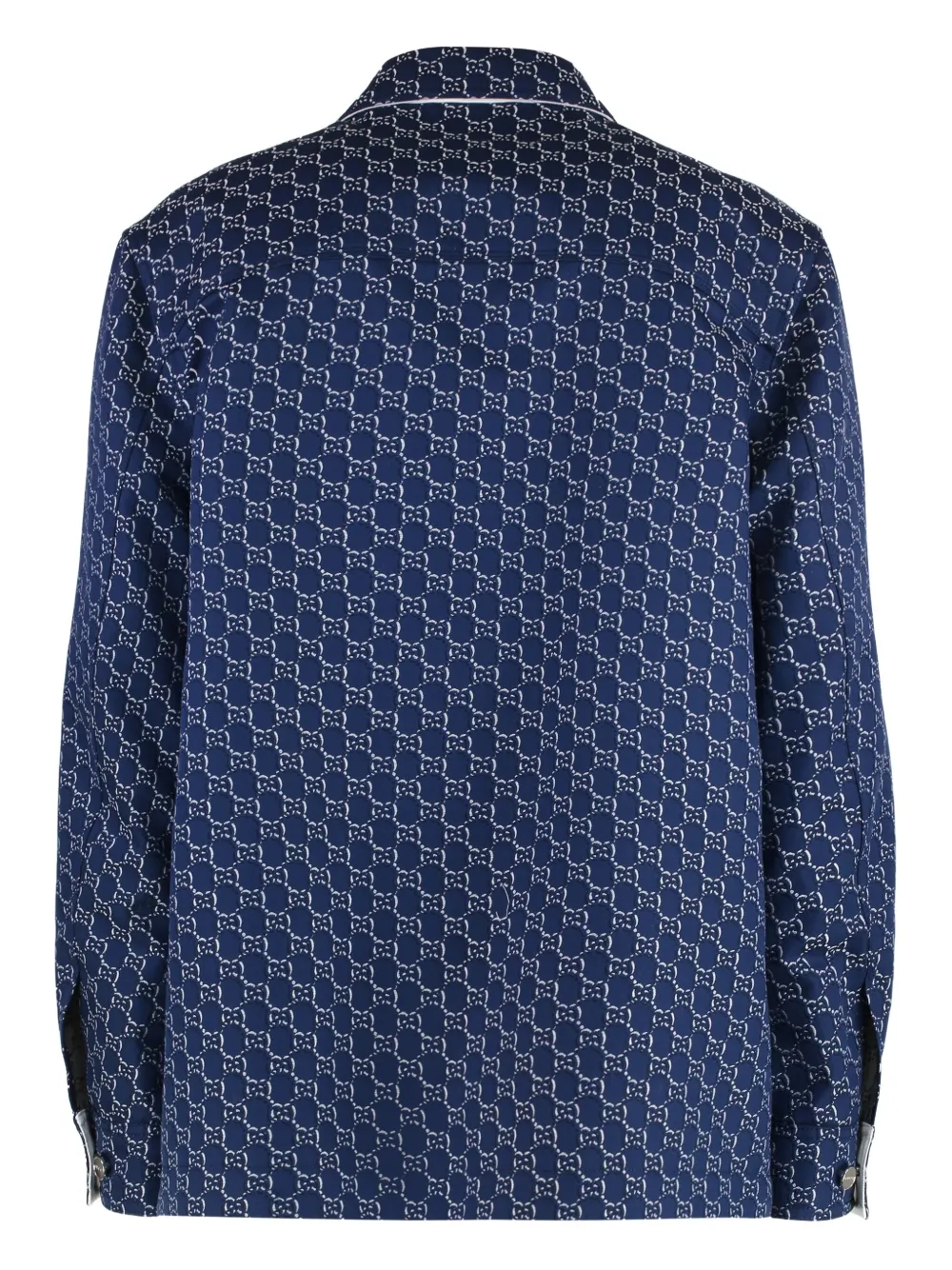 Gucci Overhemd met monogramprint Blauw
