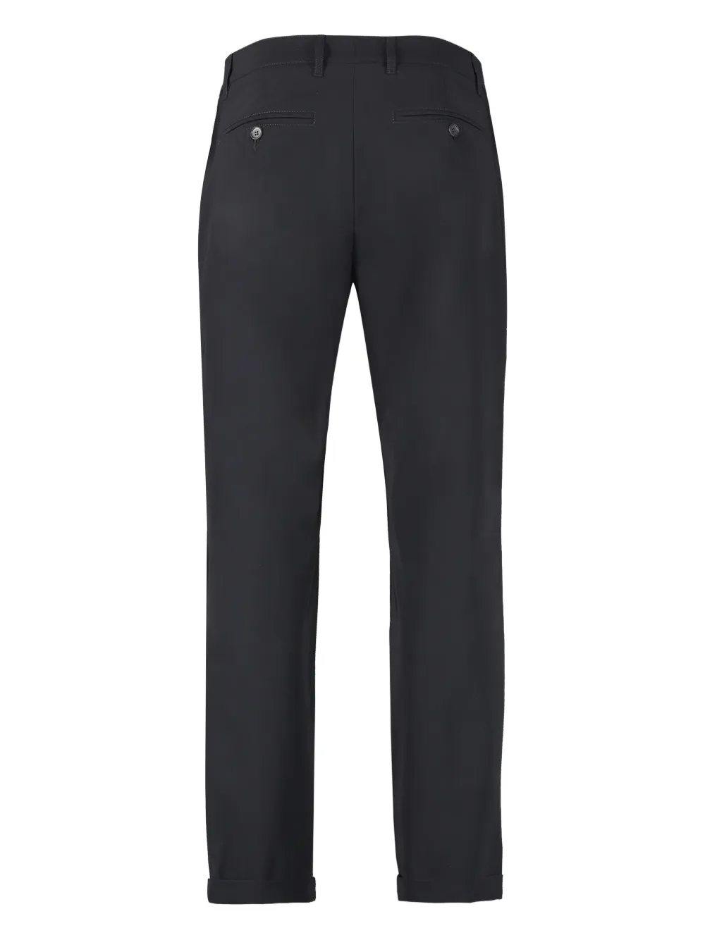 THE (Alphabet) Pantalon met cuffs Zwart