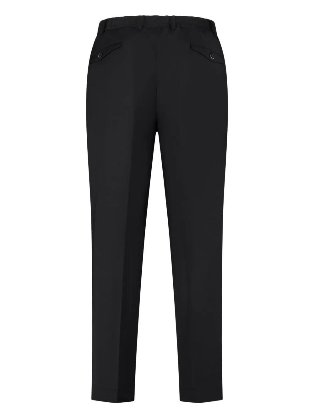 THE (Alphabet) Pantalon met gekreukte voorkant Zwart