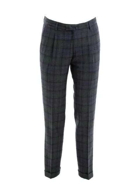 Briglia 1949 Karierte Hose mit Falten