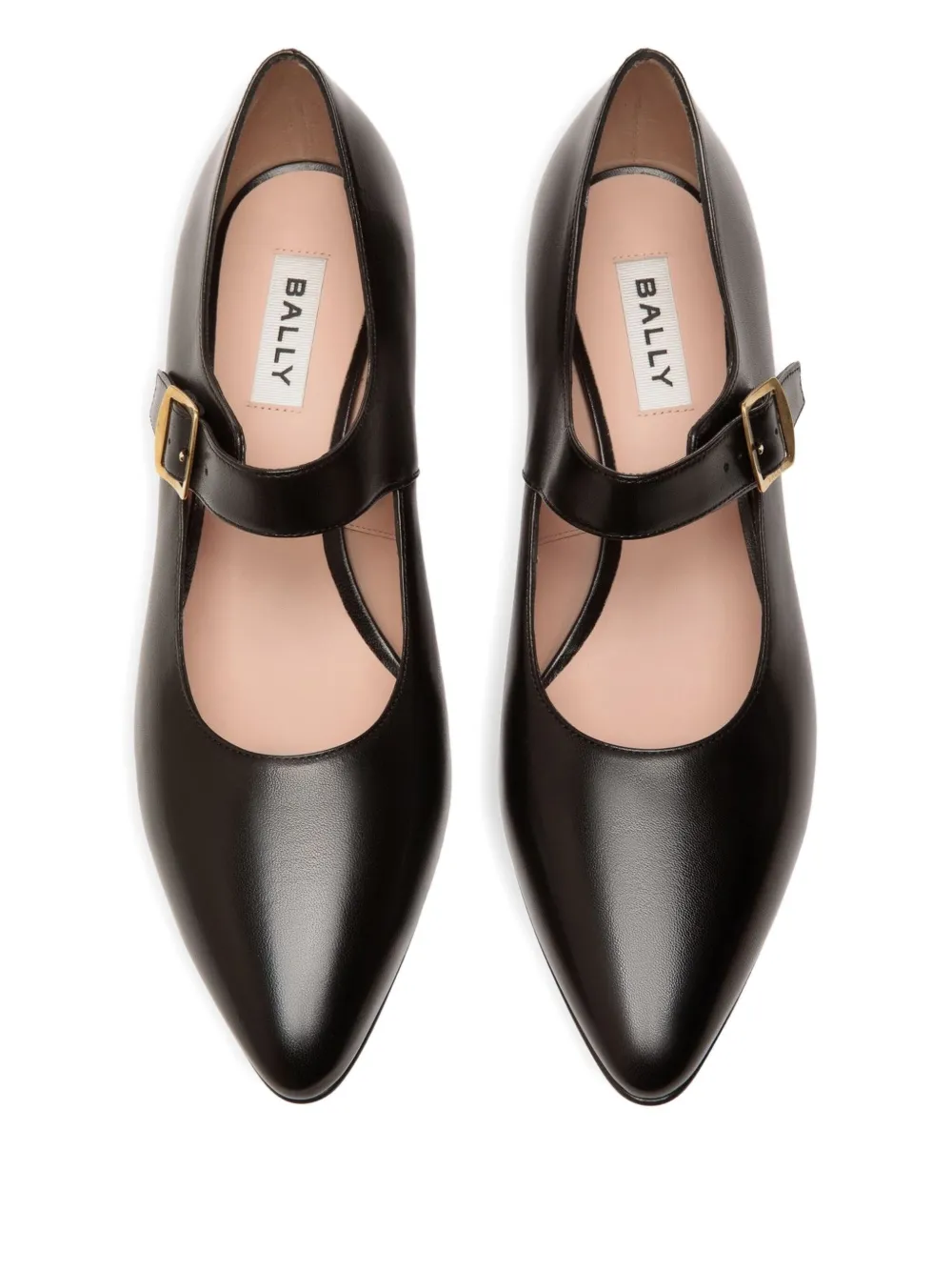 Bally Glendy pointed-toe buckle pumps Black