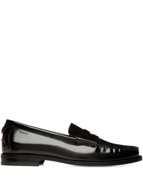 Bally penny leather loafers