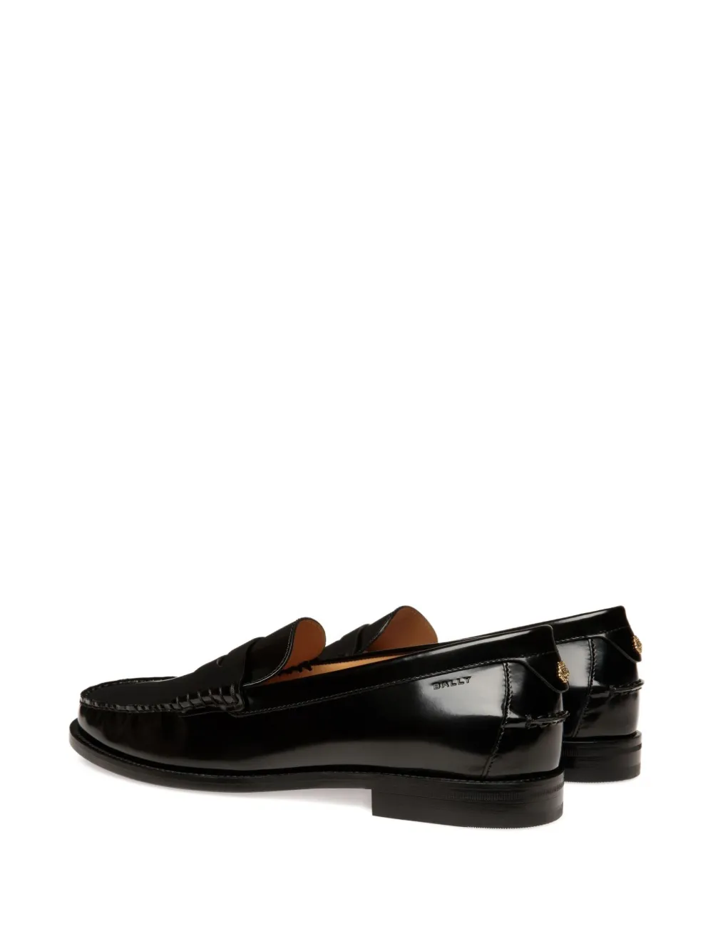 Bally Leren loafers Zwart