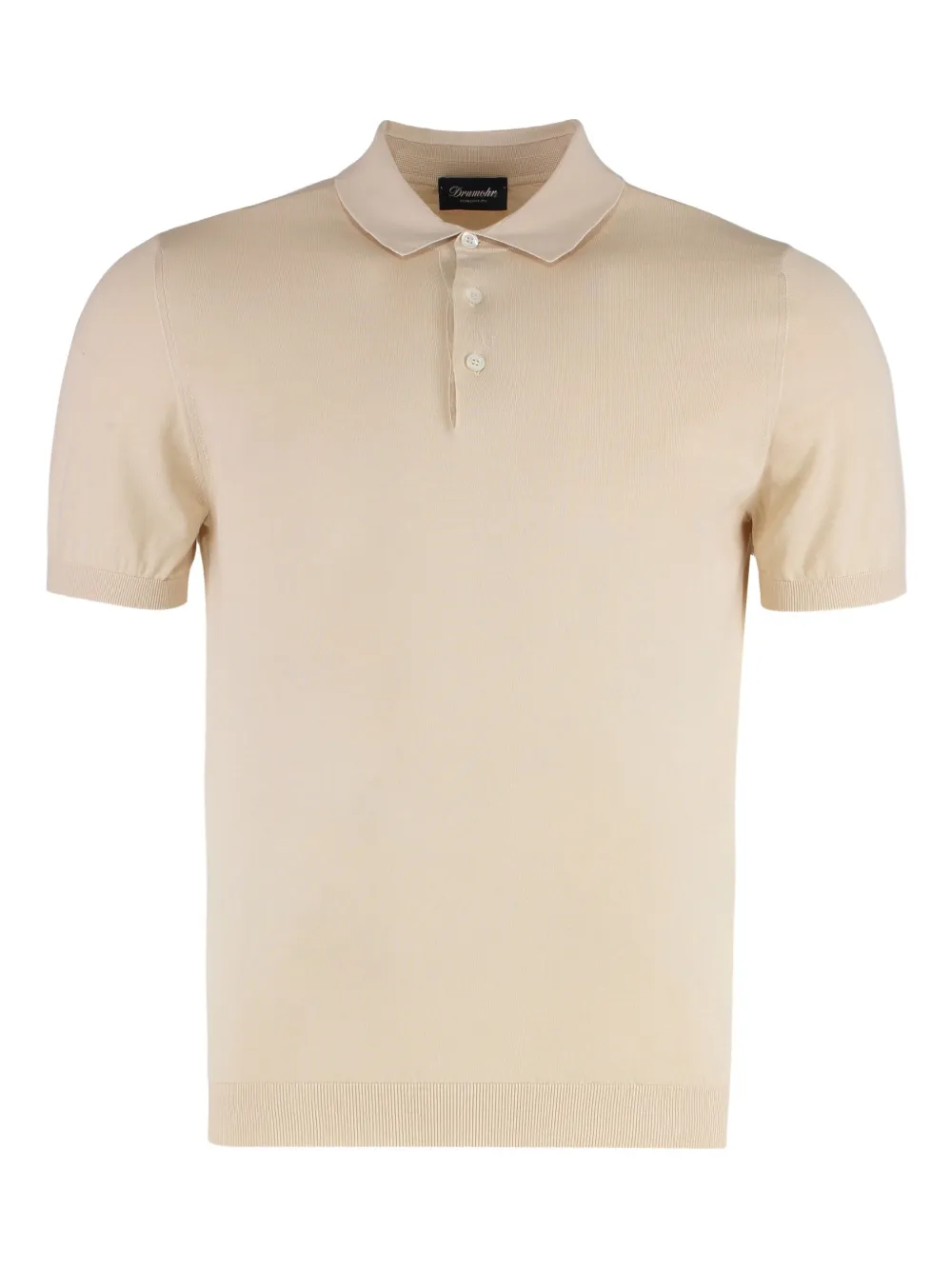 Drumohr knitted-cotton polo shirt Beige