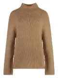 THE (Alphabet) turtleneck cashmere jumper - Neutrals