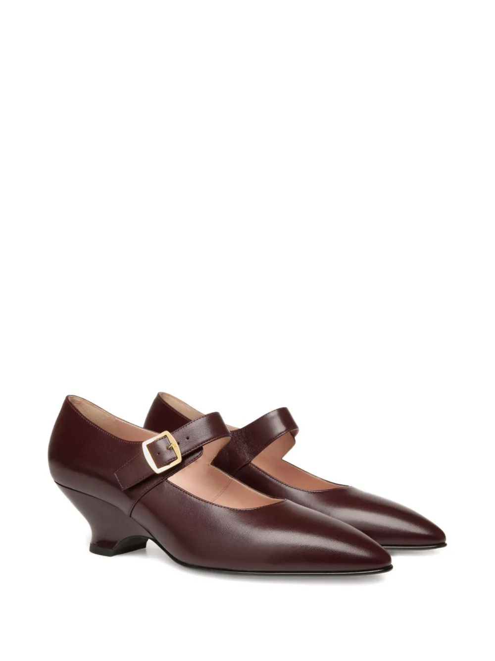 Bally Glendy pointed-toe buckle pumps Red