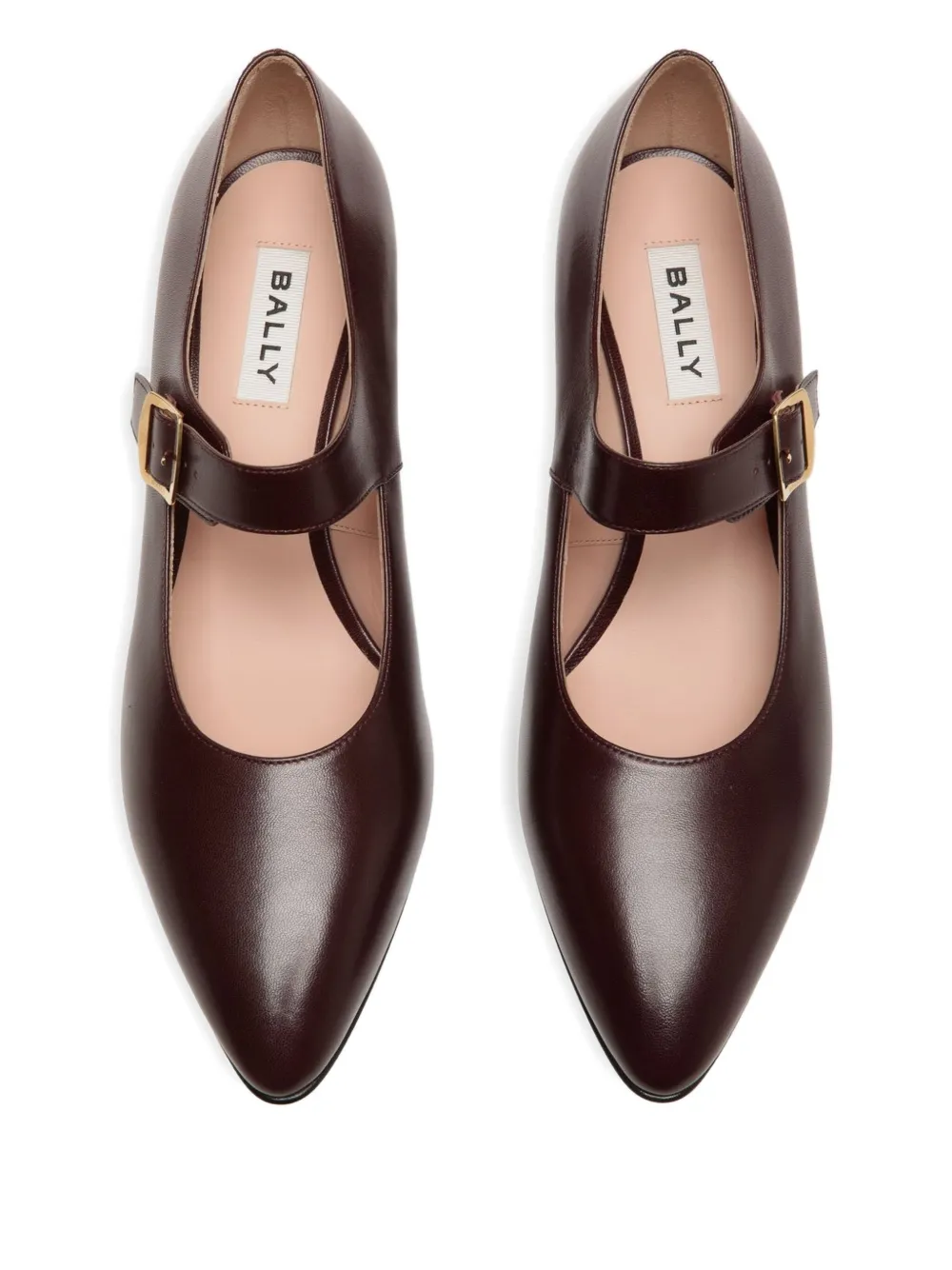 Bally Glendy pointed-toe buckle pumps Red