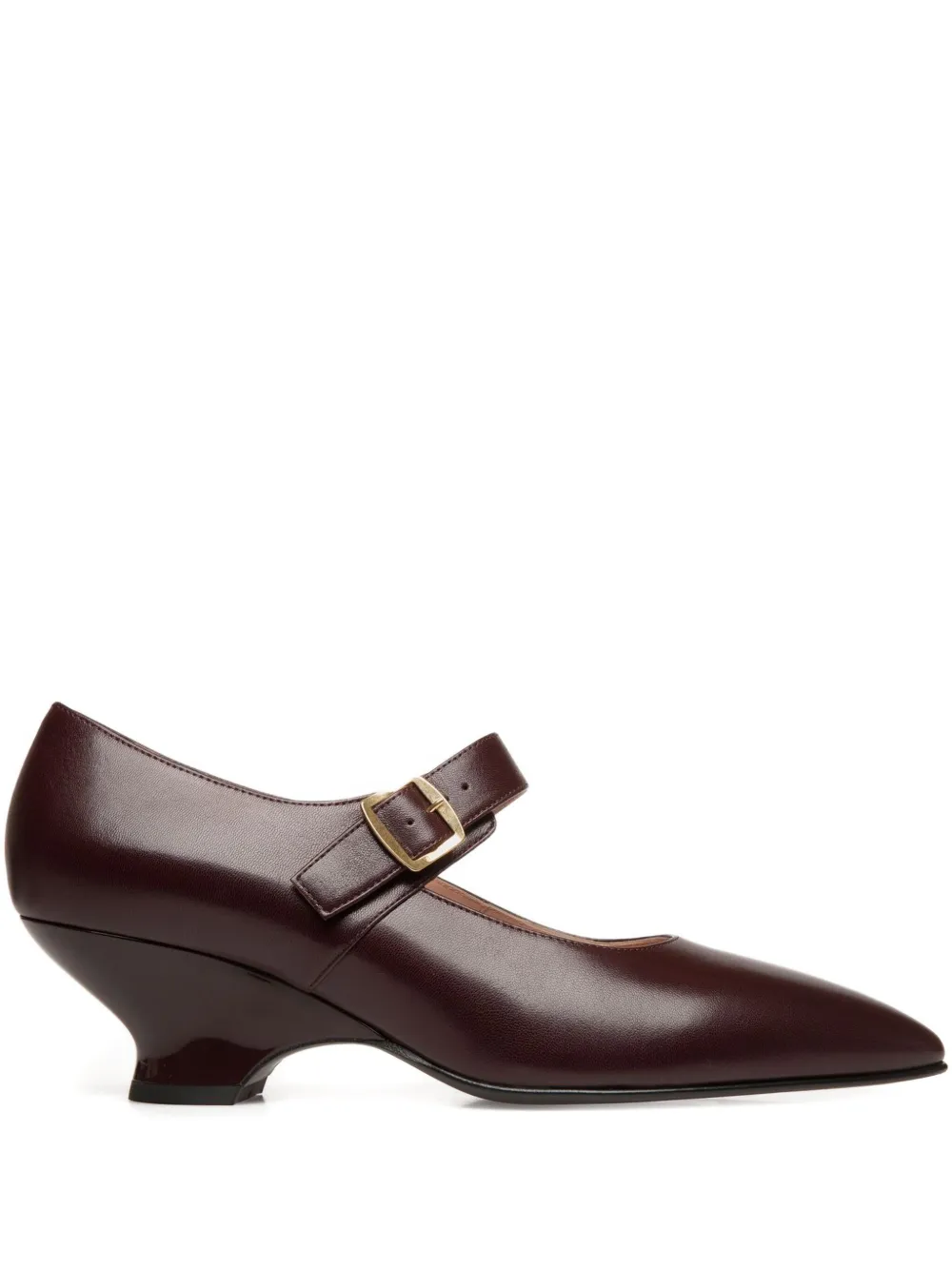 Bally Glendy pointed-toe buckle pumps Red
