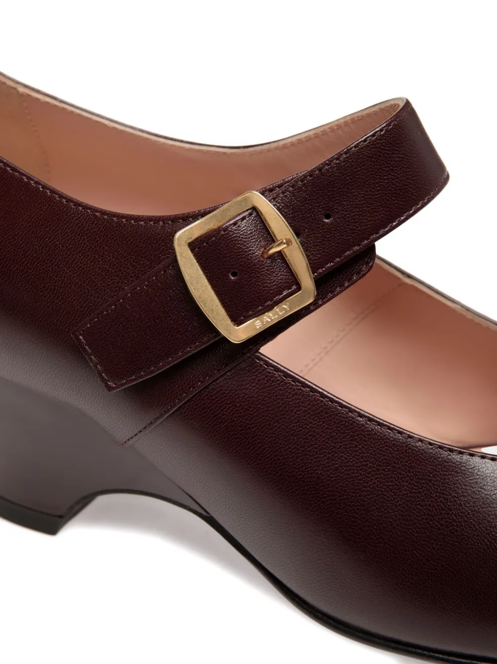 Bally Glendy pointed-toe buckle pumps Red