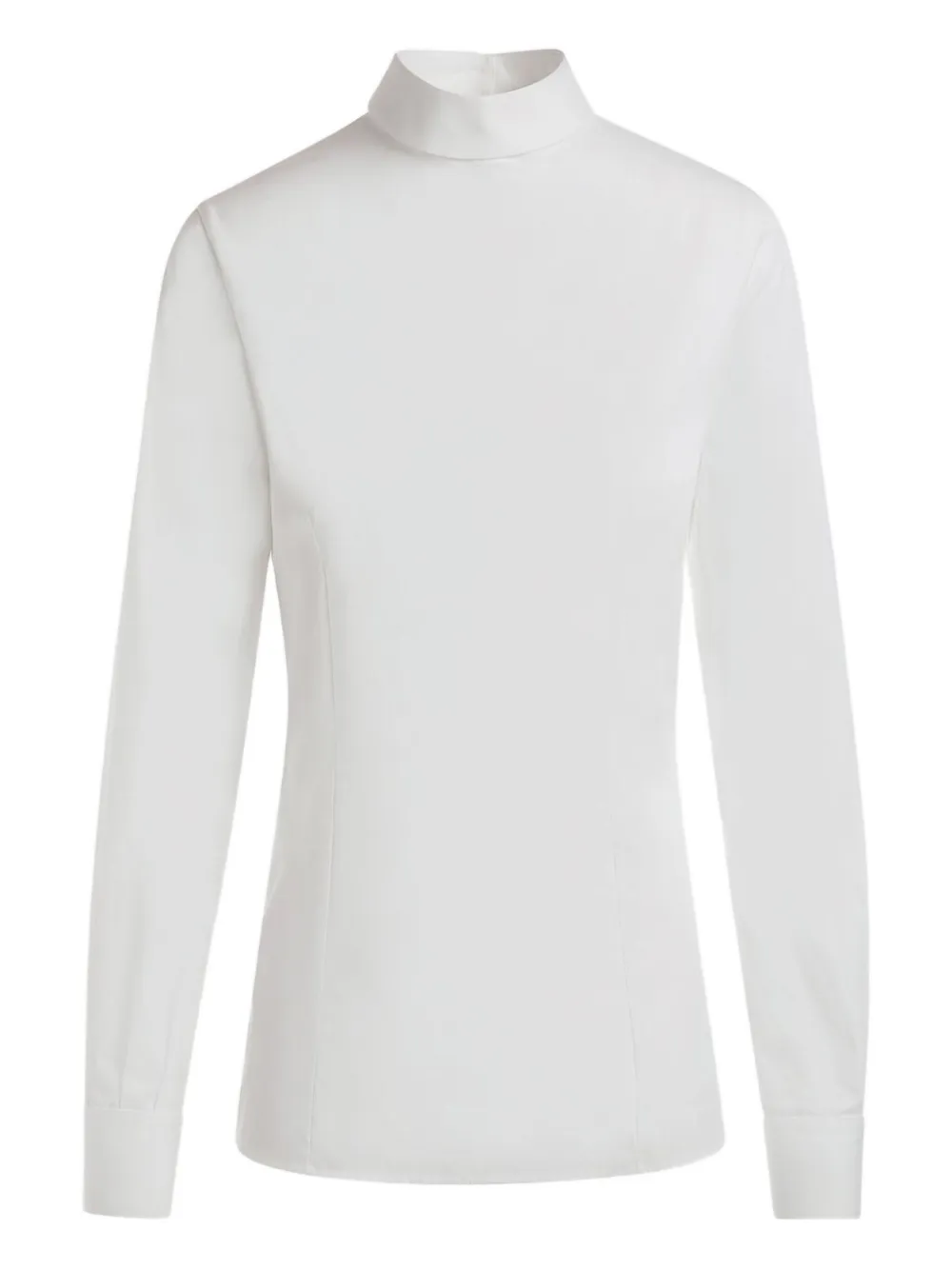Bally high-neck button-fasteningblouse | White | Image 1