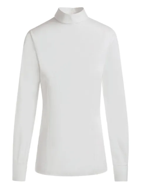 Bally high-neck button-fasteningblouse