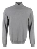 THE (Alphabet) turtleneck wool sweater - Grey
