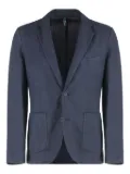 120% Lino two-button patch-pocket jacket - Blue