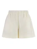 120% Lino elasticated-waist shorts - Neutrals