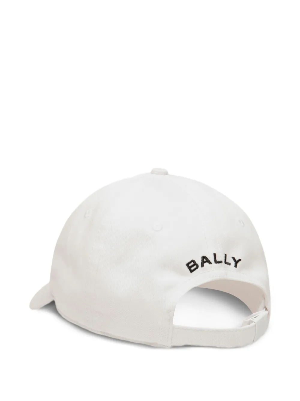 Bally x DJ Leo Mas honkbalpet met geborduurd logo - Wit