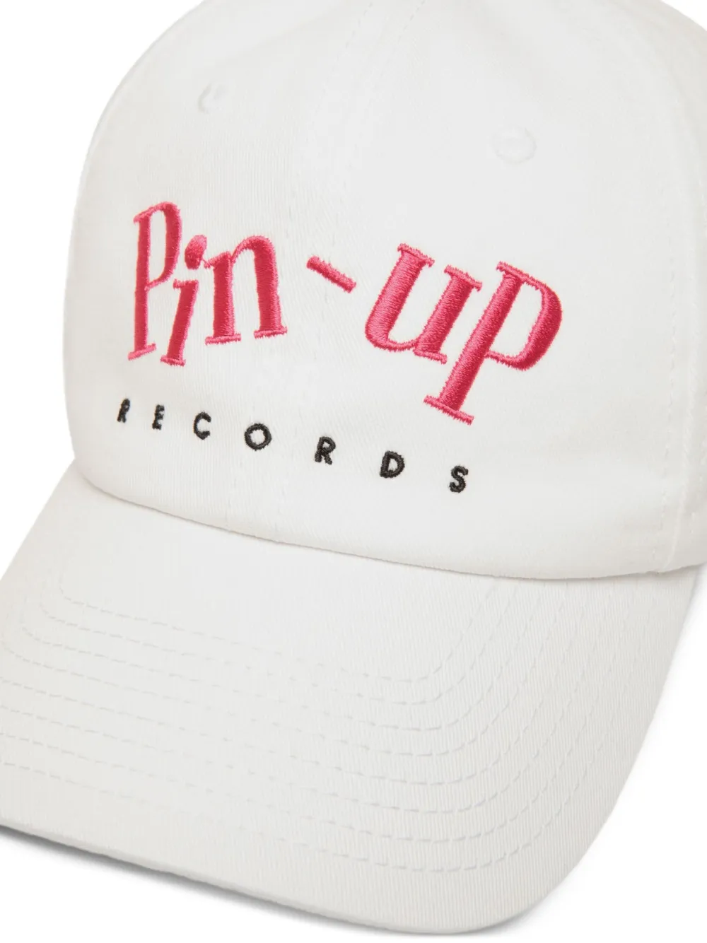 Bally x DJ Leo Mas honkbalpet met geborduurd logo Wit