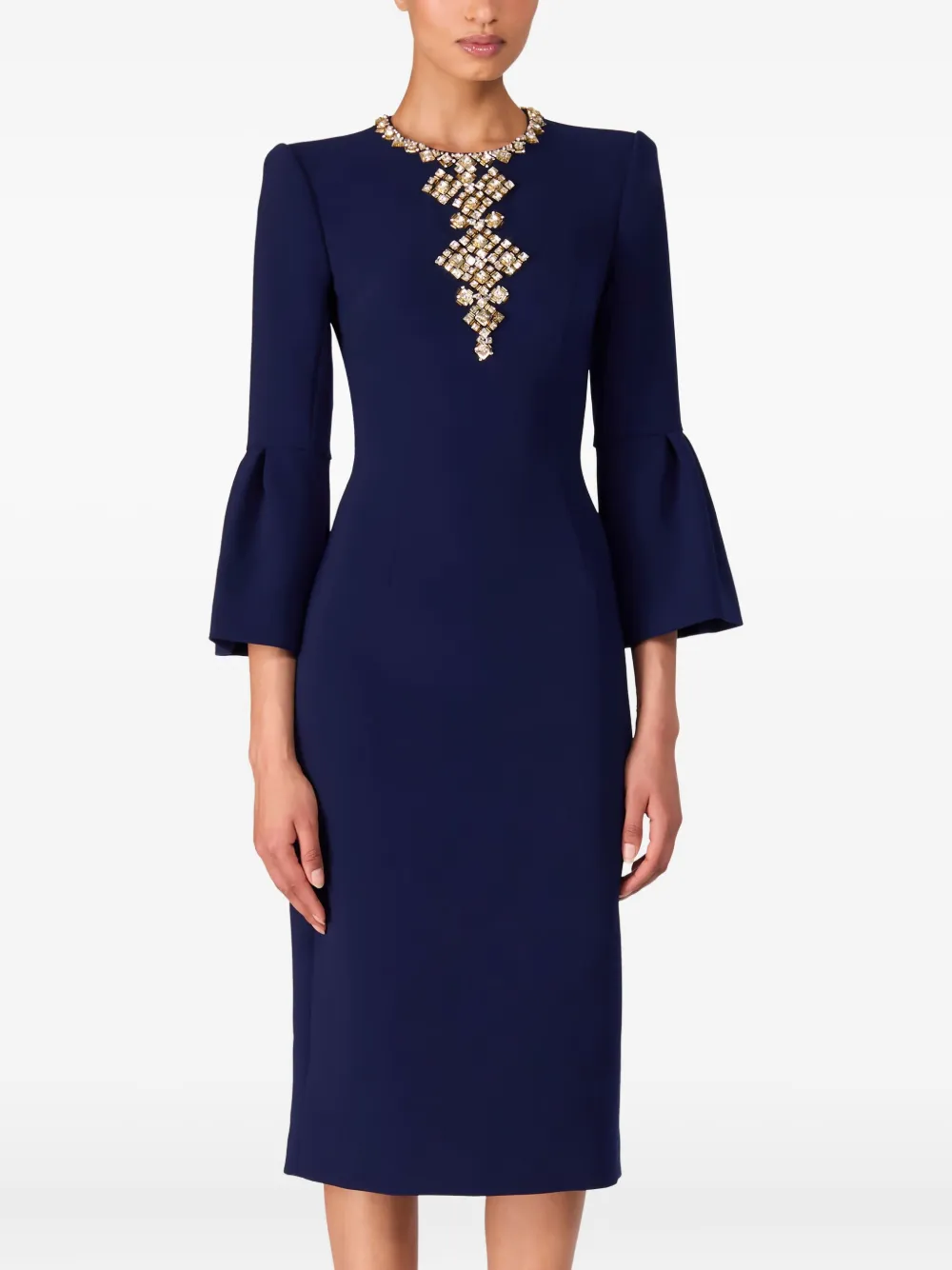 Jenny Packham Jurk met klokmouwen - Blauw