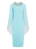 Jenny Packham Sunbeam beaded midi dress - Blue