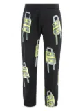 Givenchy padlock-print track-pants - Black