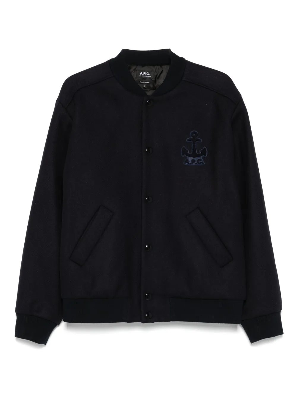 A.P.C. logo-embroidered jacket | Blau | Image 1