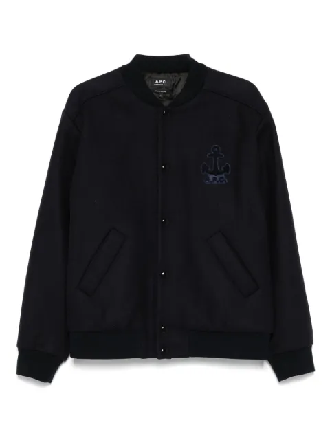 A.P.C. logo-embroidered jacket 
