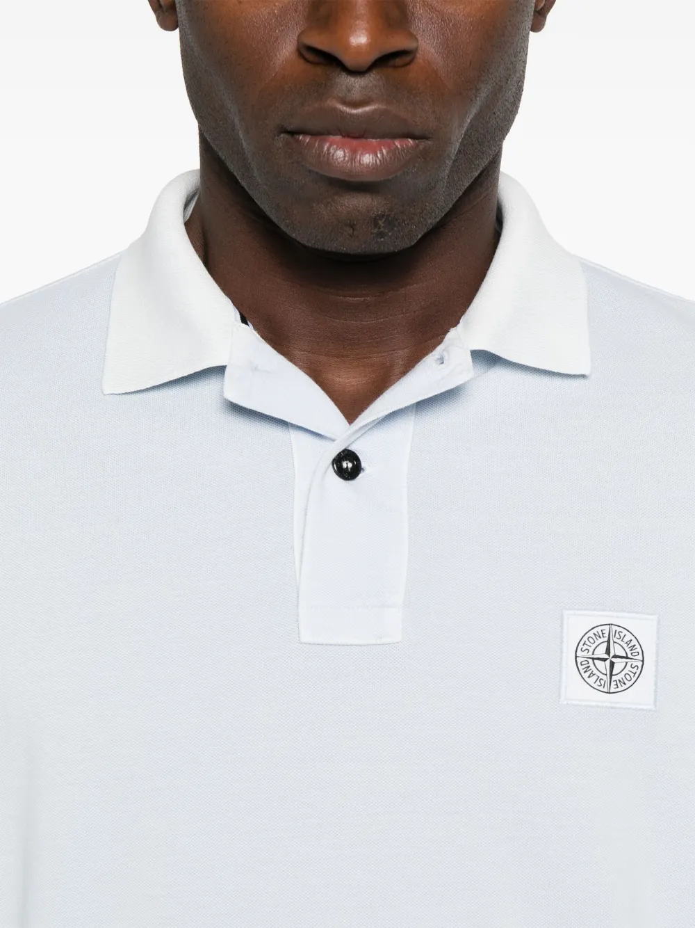 Stone Island cotton polo shirt Blauw