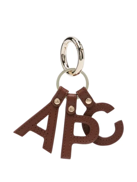 A.P.C. logo-lettering keyring 